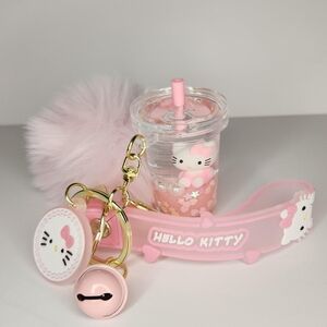 Hello Kitty Pink Keychain Set